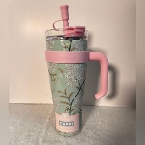 Capri Floral Insulated Tumbler - Pink and Green💚💞